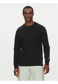 Champion Longsleeve 221164 Czarny Loose Fit. Kolor: czarny. Materiał: bawełna. Długość rękawa: długi rękaw