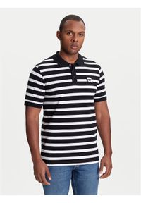 Karl Lagerfeld - KARL LAGERFELD Polo 745023 553231 Czarny Regular Fit. Typ kołnierza: polo. Kolor: czarny. Materiał: bawełna