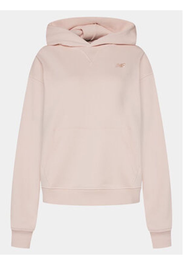 New Balance Bluza WT41537 Różowy Relaxed Fit. Kolor: różowy. Materiał: bawełna
