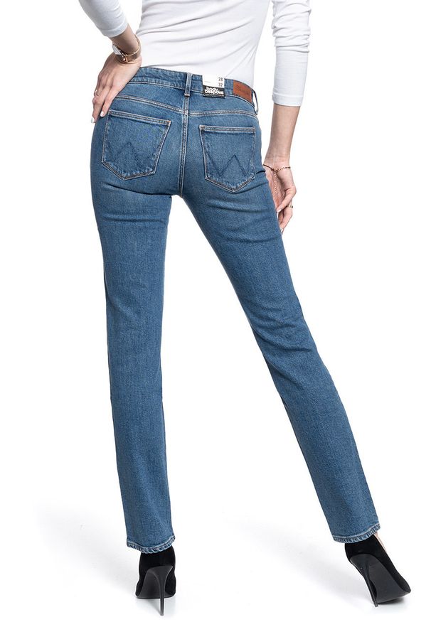 Wrangler - WRANGLER STRAIGHT DAMSKIE SPODNIE JEANSOWE JEANSY DŻINSY 112128502