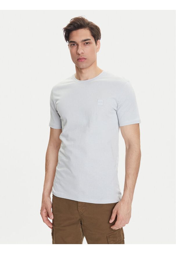 BOSS T-Shirt Tales 50508584 Szary Regular Fit. Kolor: szary. Materiał: bawełna