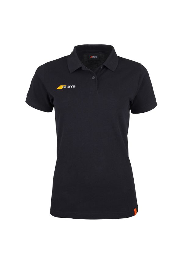 GRAYS - Koszulka polo dla dzieci Grays Hockey Tangent. Typ kołnierza: polo. Kolor: czarny. Styl: sportowy