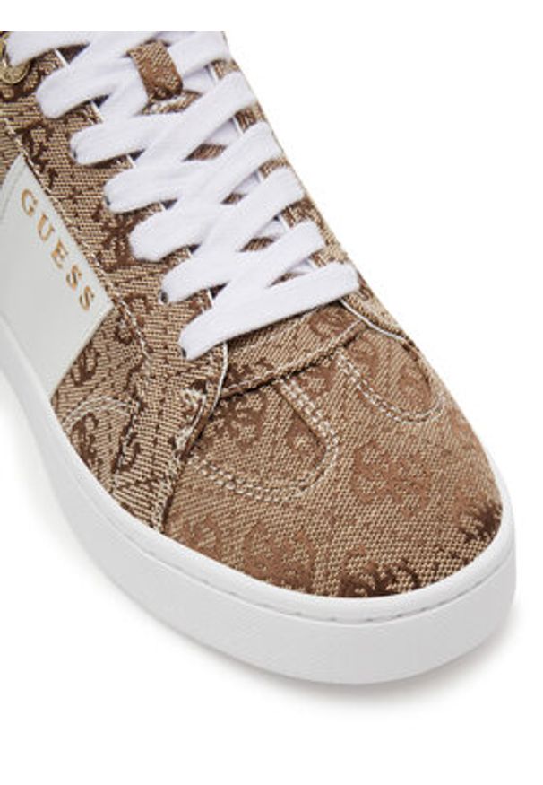 Guess Sneakersy FLJRO5 FAL12 Brązowy. Kolor: brązowy. Materiał: materiał