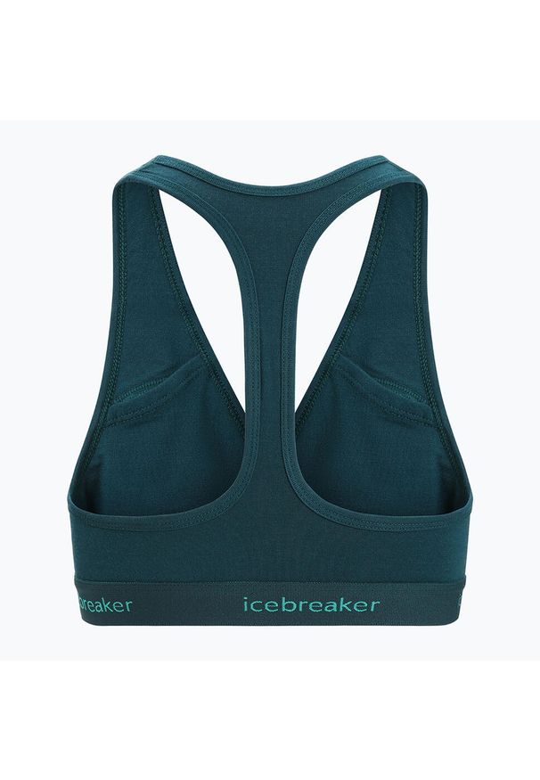 Icebreaker - Biustonosz termoaktywny icebreaker Sprite Racerback. Kolor: zielony