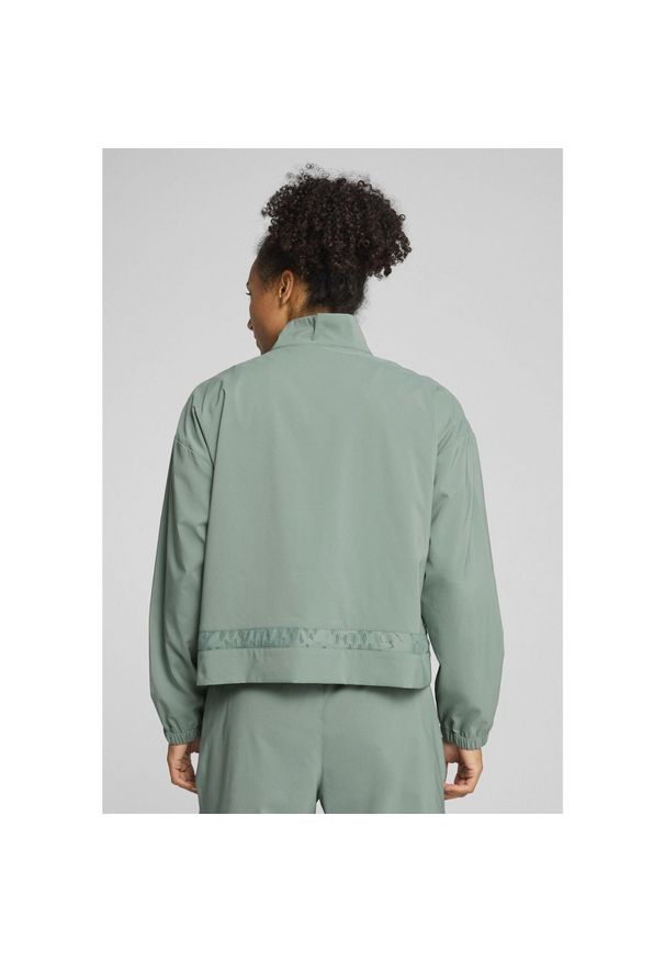 Puma - Damska kurtka LACE PUMA Green Moon. Typ kołnierza: kaptur. Kolor: zielony