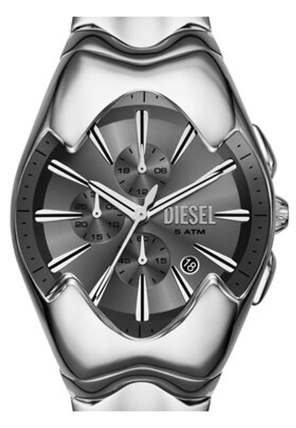 Diesel Zegarek Mercurial DZ4683 Srebrny. Kolor: srebrny