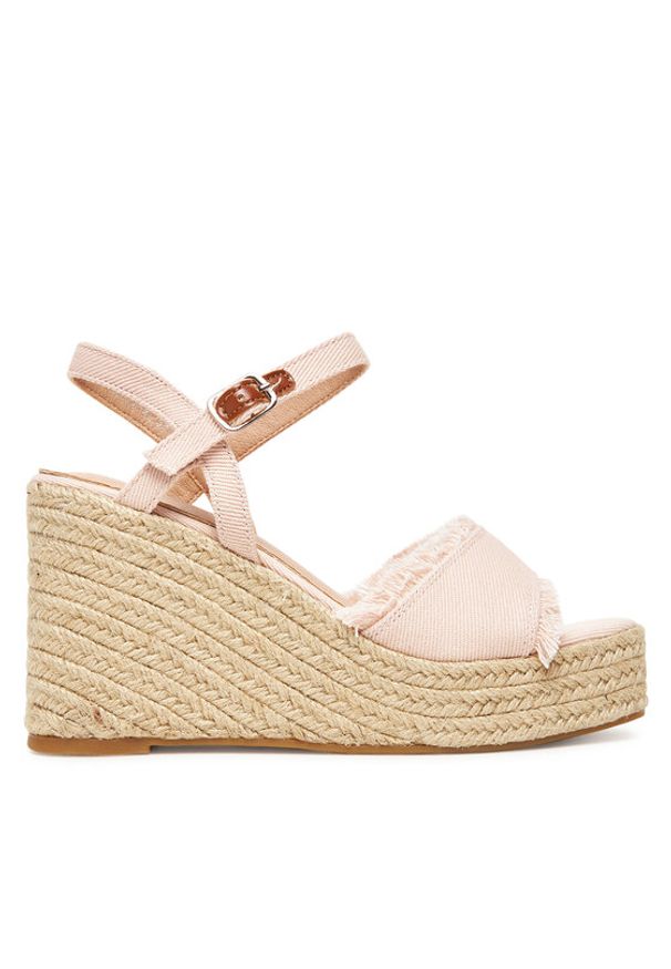 DeeZee Espadryle E0822-4A Różowy. Kolor: różowy. Materiał: materiał