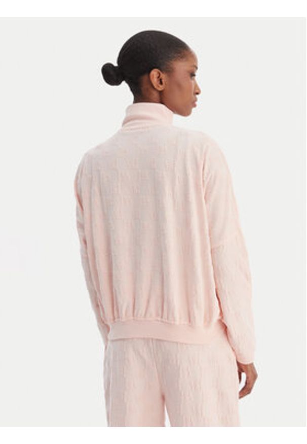 Hugo - HUGO Bluza Monogram 50556831 Różowy Regular Fit. Kolor: różowy. Materiał: bawełna