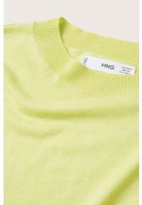 mango - Mango sweter Luquita damski kolor żółty lekki. Kolor: żółty. Materiał: włókno