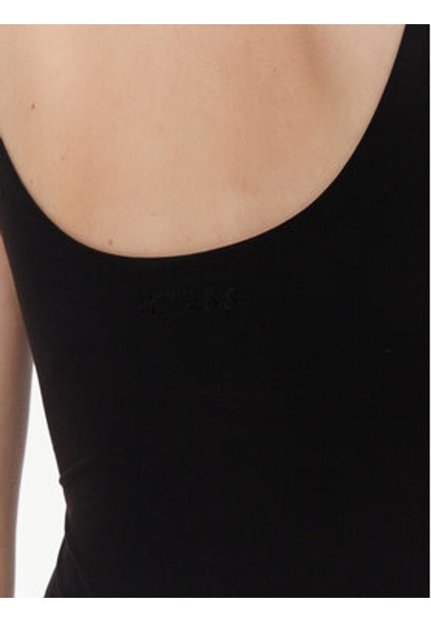 Guess Body O4BM16 KCDE0 Czarny Slim Fit. Kolor: czarny. Materiał: syntetyk