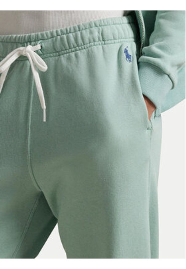 Polo Ralph Lauren Spodnie dresowe 211935585017 Zielony Regular Fit. Kolor: zielony. Materiał: bawełna