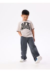Reserved - Bawełniany t-shirt - beżowy. Kolor: beżowy. Materiał: bawełna #1