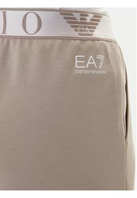 EA7 Emporio Armani Spodnie dresowe 7W001154 AF12501 U6225 Beżowy Regular Fit. Kolor: beżowy. Materiał: syntetyk #3