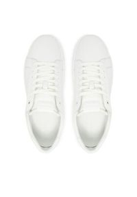 Calvin Klein Sneakersy Low Top Lace Up Lth HM0HM01971 Biały. Kolor: biały. Materiał: skóra