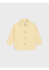 Sinsay - Jeansowa kurtka katana - kremowy. Kolor: kremowy. Materiał: jeans #1
