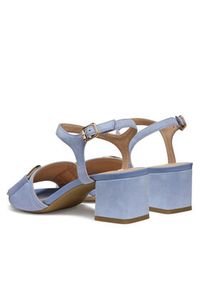 Geox Sandały D New Eraklia 50 D35RNB 00021 C4003 Niebieski. Kolor: niebieski. Materiał: skóra, zamsz