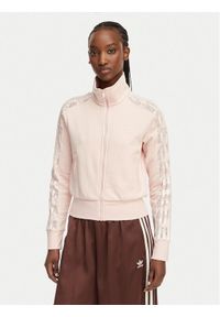 Adidas - adidas Bluza Firebird Lace KC6450 Różowy Slim Fit. Kolor: różowy. Materiał: syntetyk #1