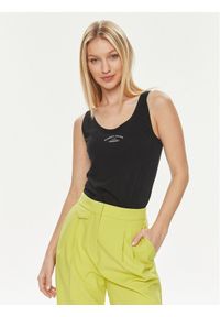 Elisabetta Franchi Top CN-005-41E2-V109 Czarny Regular Fit. Kolor: czarny. Materiał: bawełna