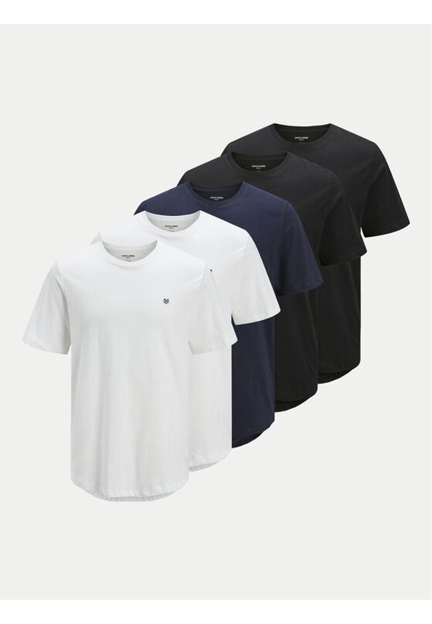 Jack & Jones - Jack&Jones Komplet 5 t-shirtów Brody 12190468 Kolorowy Regular Fit. Materiał: bawełna. Wzór: kolorowy