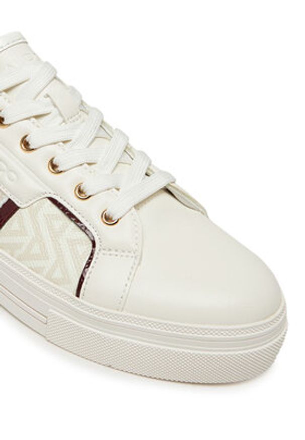 Aldo Sneakersy Onirasean 13918629 Biały. Kolor: biały. Materiał: skóra