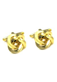 Modini - Spinki do mankietów - złote węzełki U132. Kolor: złoty #1