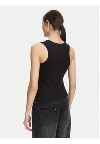 Calvin Klein Jeans Top LV047C201G Czarny Slim Fit. Kolor: czarny. Materiał: bawełna