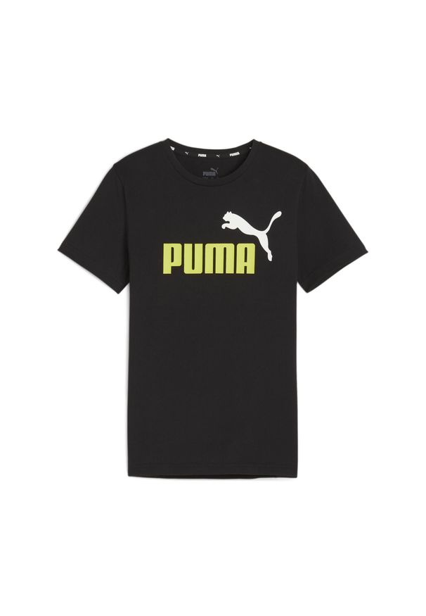 Koszulka dla dzieci Puma Essential + 2 Col Logo. Kolor: wielokolorowy, czarny, zielony