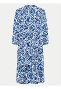 Olsen Sukienka letnia 13001755 Niebieski Regular Fit. Kolor: niebieski. Materiał: wiskoza. Sezon: lato #4