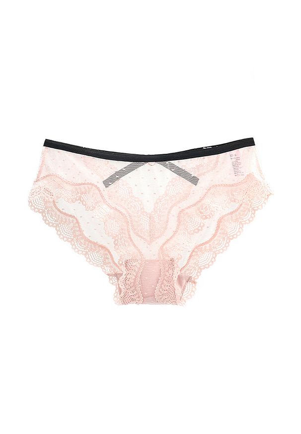 Intica - Koronkowe majtki z strapsami na specjalne okazje Xumar. Kolor: różowy. Materiał: koronka. Wzór: koronka