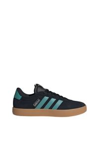 Adidas - Buty VL Court 3.0. Kolor: wielokolorowy, czarny, niebieski, szary. Materiał: skóra