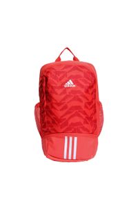 Adidas - Football Backpack. Kolor: czerwony. Materiał: materiał