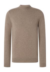 JOOP! Sweter 17 JK-16Luanor 30047357 Beżowy Modern Fit. Kolor: beżowy. Materiał: wiskoza