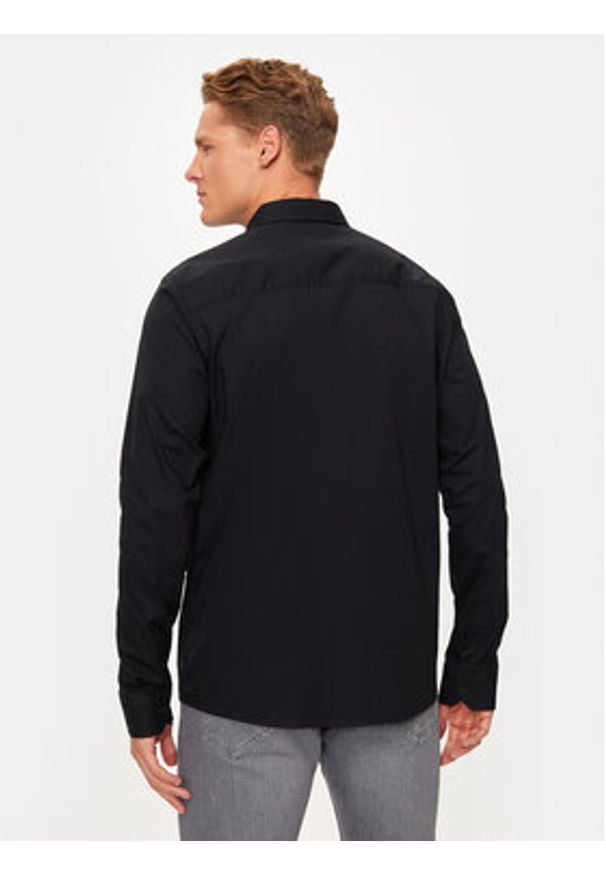 INDICODE Koszula Hayley 25-361 Czarny Slim Fit. Kolor: czarny. Materiał: bawełna