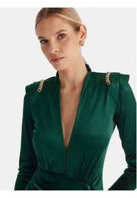 Babylon Sukienka koktajlowa MF204C Zielony Slim Fit. Kolor: zielony. Materiał: syntetyk. Styl: wizytowy #3