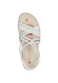 skechers - Buty do chodzenia damskie Skechers 163185WHT. Zapięcie: bez zapięcia. Kolor: biały. Materiał: syntetyk, tkanina, materiał. Sezon: lato. Sport: turystyka piesza