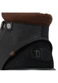 Hey dude - Hey Dude Trzewiki Bradley Boot Leather 40189-001 Czarny. Kolor: czarny. Materiał: nubuk, skóra