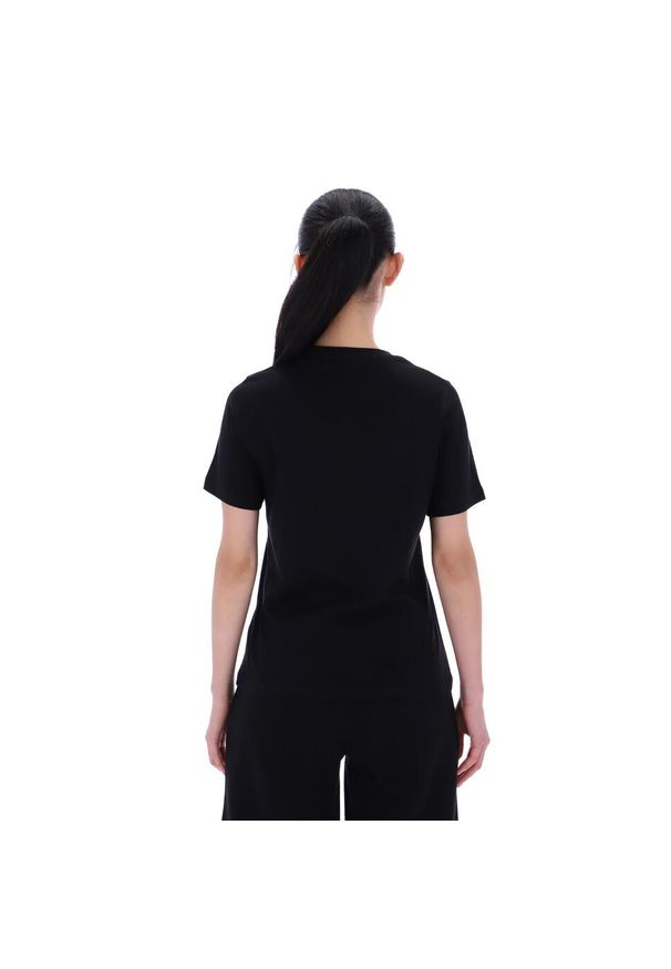 Koszulka damska Reebok Gym & Pilates. Kolor: czarny. Materiał: prążkowany, bawełna, jersey. Sport: joga i pilates