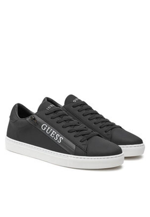 Guess Sneakersy Todi Iik FMFTOD ELE12 Czarny. Kolor: czarny. Materiał: skóra