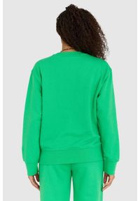 Juicy Couture - JUICY COUTURE Zielona bluza damska saoirse recycled z haftowanym logo, Rozmiar S. Kolor: zielony. Wzór: haft