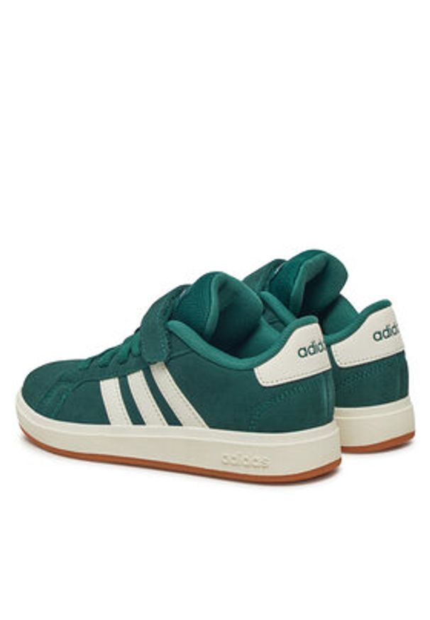 Adidas - adidas Sneakersy Grand Court 00s JP5898 Zielony. Kolor: zielony. Materiał: skóra, zamsz