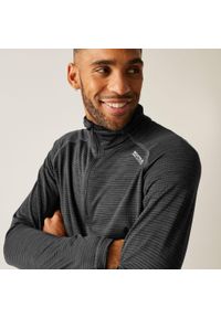 Regatta - Polar turystyczny męski Yonder II. Kolor: szary, fioletowy, wielokolorowy. Materiał: polar. Sport: turystyka piesza #1