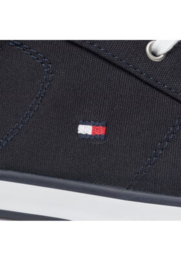 TOMMY HILFIGER - Tommy Hilfiger Tenisówki Harlow 1D FM0FM00596 Granatowy. Kolor: niebieski. Materiał: materiał