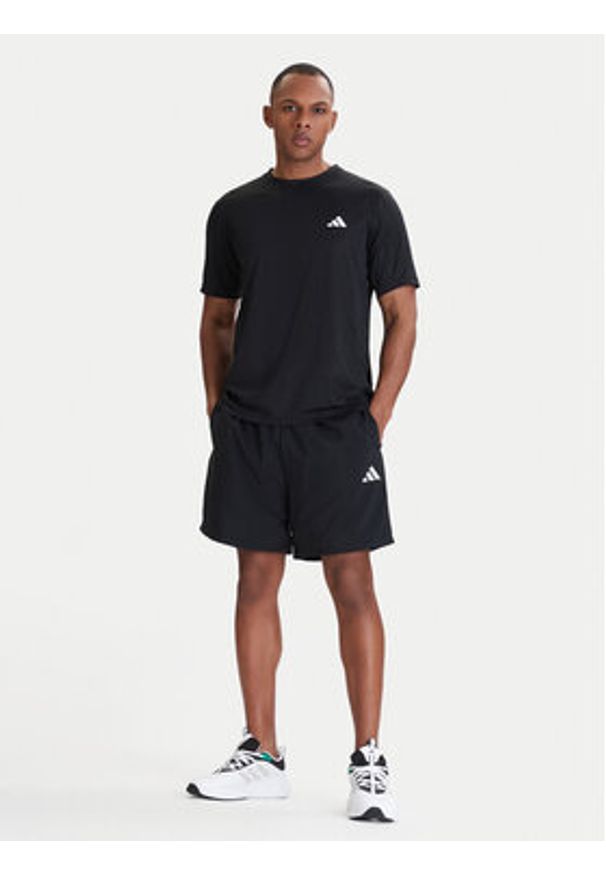 Adidas - adidas Koszulka techniczna Workout Essentials Base KA3569 Czarny Regular Fit. Kolor: czarny. Materiał: syntetyk