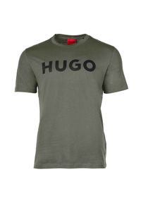 Hugo T-Shirt Dulivio 50467556 Khaki Regular Fit. Kolor: brązowy. Materiał: bawełna #1