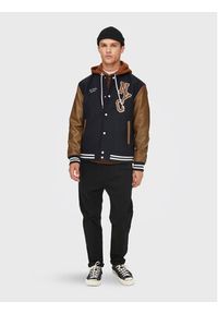 Only & Sons Kurtka bomber Jay Varsity 22022572 Granatowy Regular Fit. Kolor: niebieski. Materiał: skóra #7
