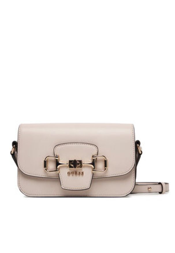 Guess Torebka Janie HWVG99 10210 Écru. Kolor: kremowy. Materiał: skórzane