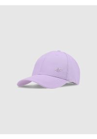4f - 4F Czapka z daszkiem strapback uniseks - fioletowa XS/S. Kolor: fioletowy. Materiał: bawełna, materiał. Sezon: lato. Styl: sportowy