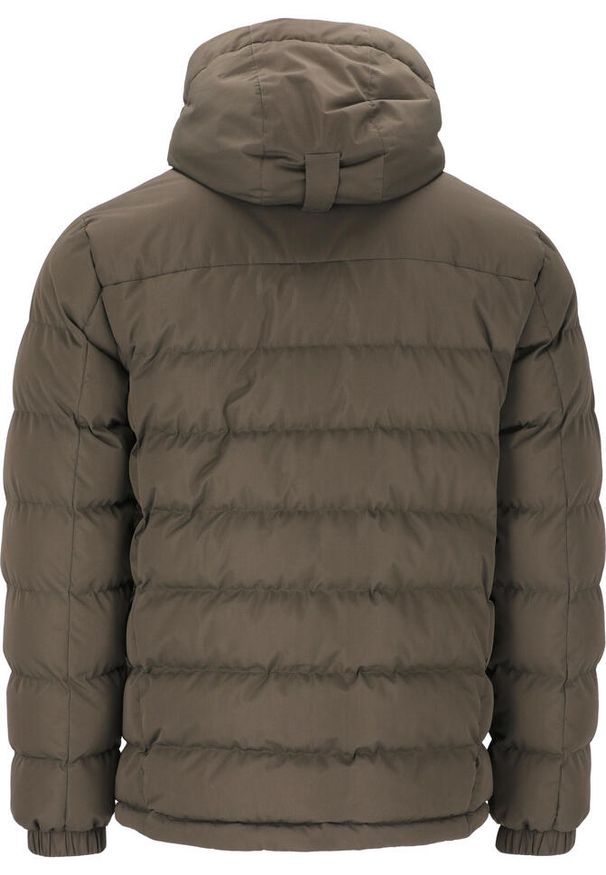 Kurtka z kapturem Whistler Carseno. Typ kołnierza: kaptur. Kolor: wielokolorowy, brązowy, czarny. Materiał: puch. Sezon: zima. Sport: narciarstwo