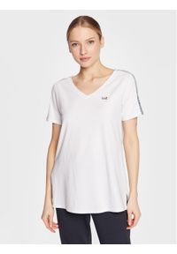 EA7 Emporio Armani T-Shirt 3RTT43 TJDZZ 1100 Biały Relaxed Fit. Kolor: biały