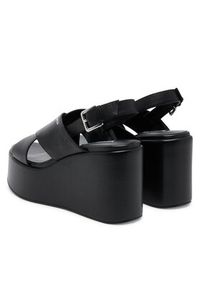 Karl Lagerfeld - KARL LAGERFELD Sandały KL33325 Czarny. Kolor: czarny. Materiał: skóra #5